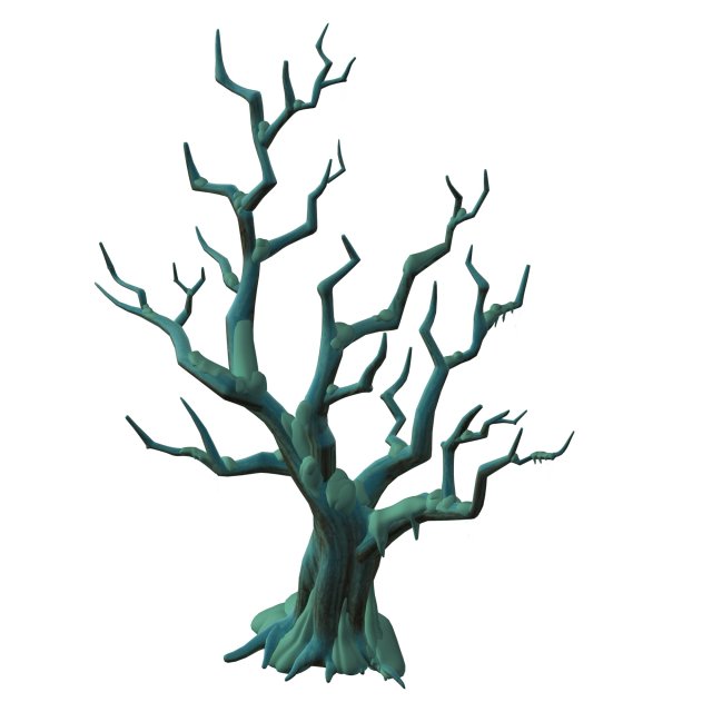 snow plant - dead tree 61 3D Model .c4d .max .obj .3ds .fbx .stl .blend 