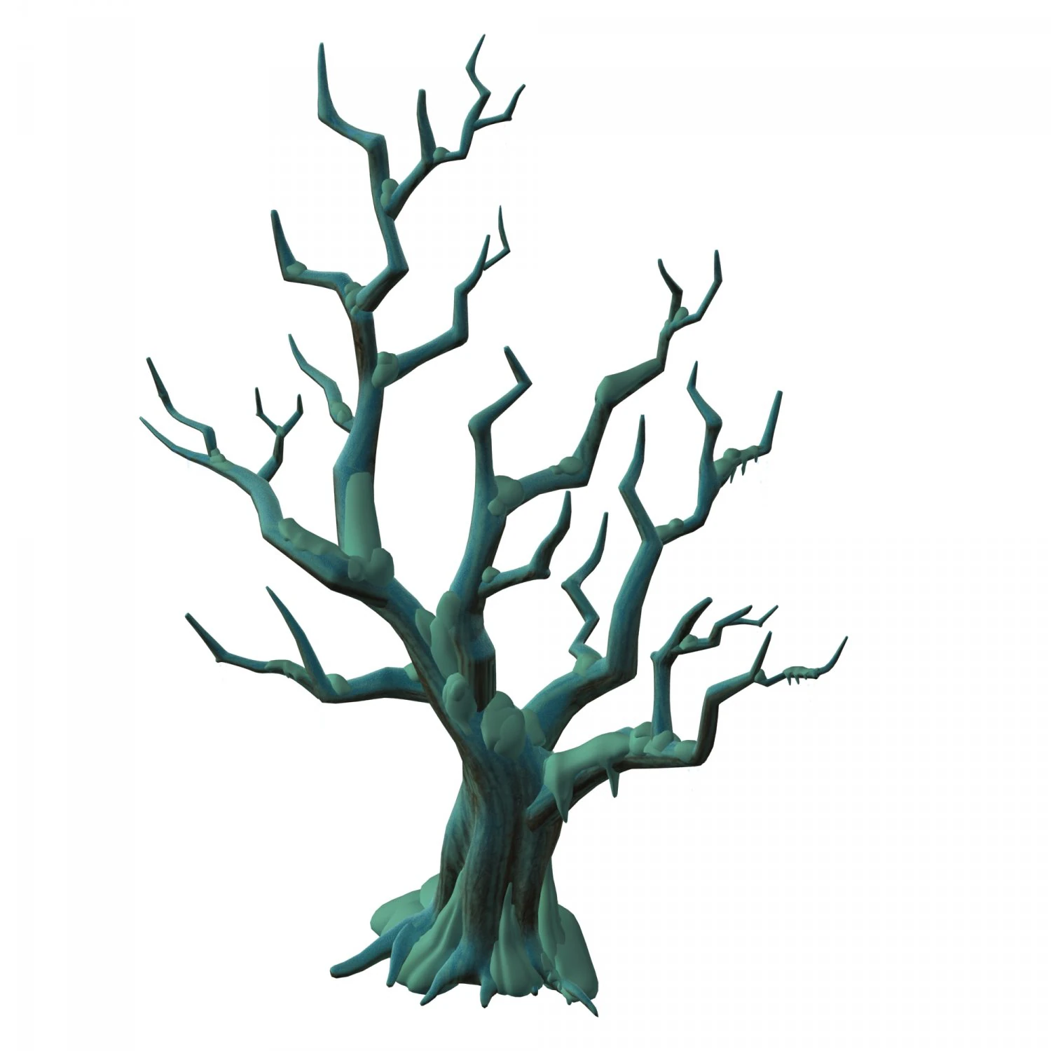 snow plant - dead tree 61 3D Model .c4d .max .obj .3ds .fbx .stl .blend