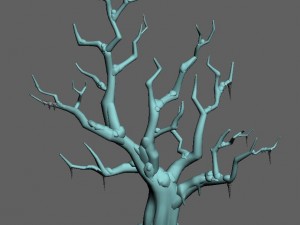 snow plant - dead tree 61 3D Model