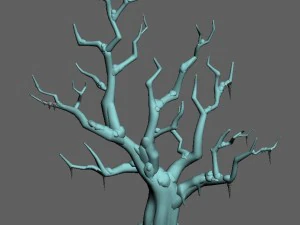 snow plant - dead tree 61 3D Model