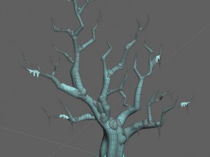 snow plant - dead tree 61 3D Model