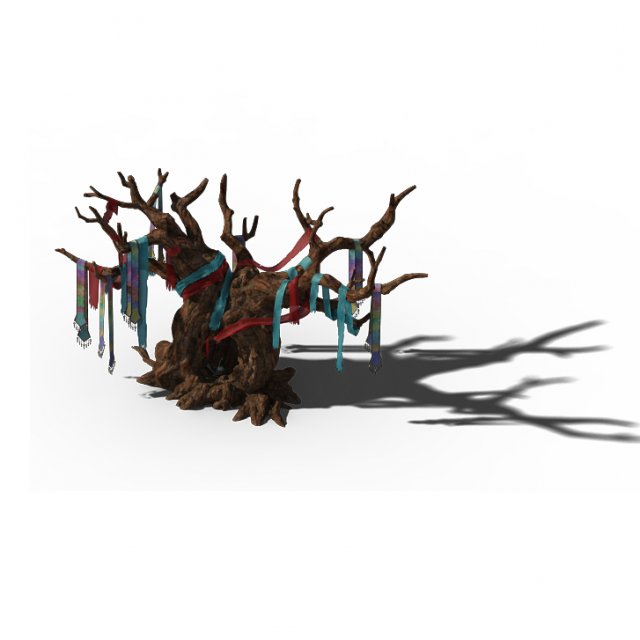 yanmen off - worship tree 3D Модель .c4d .max .obj .3ds .fbx .stl .blend