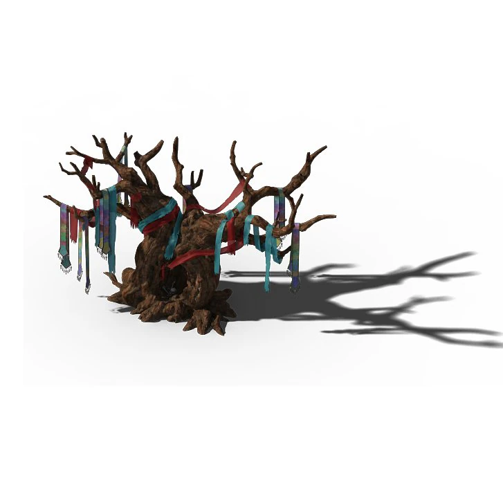 yanmen off - worship tree 3D Model .c4d .max .obj .3ds .fbx .stl .blend 