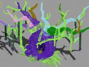 yanmen off - worship tree 3D Модель