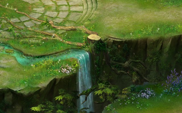 fairy town - big vines Modelo 3D .c4d .max .obj .3ds .fbx .stl .blend 