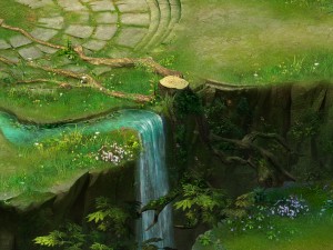 fairy town - big vines 3D Model