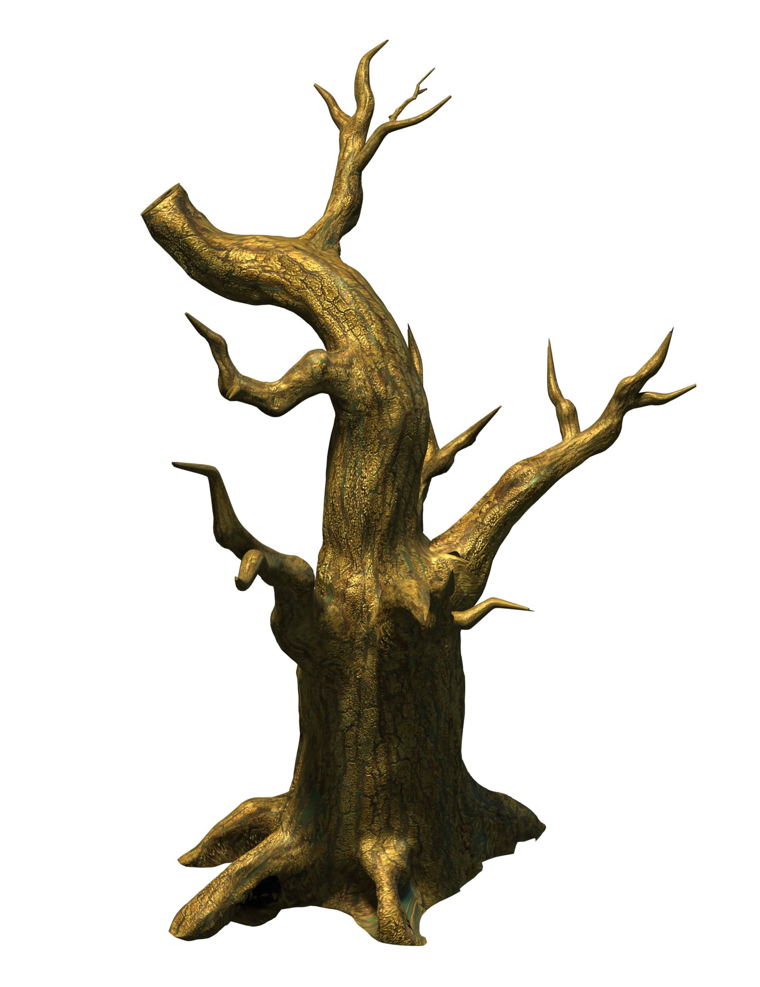 fairy town - dead tree 3 3D Model .c4d .max .obj .3ds .fbx .stl .blend 