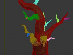 fairy town - dead tree 3 3D Modell