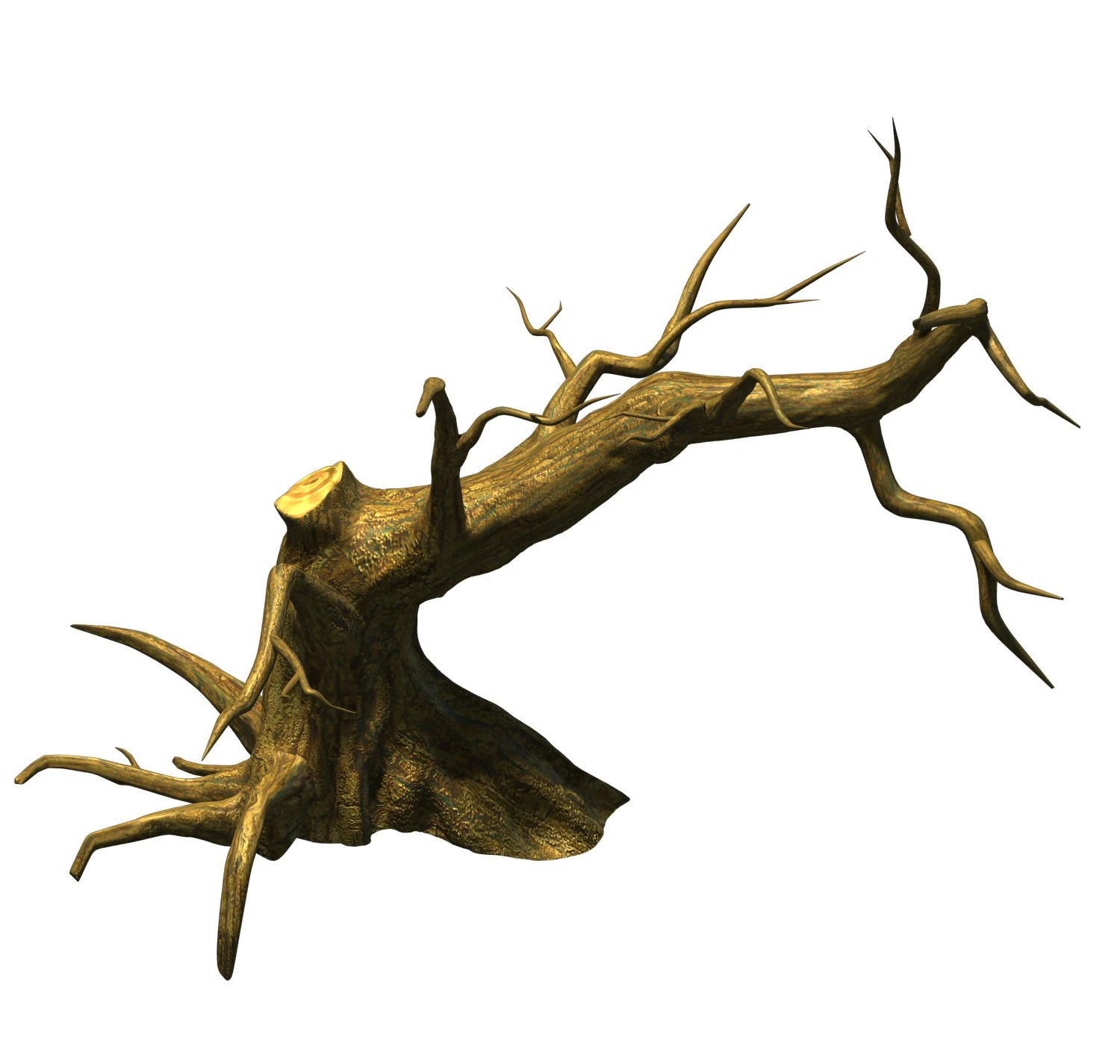 fairy town - dead tree 4 3D Model .c4d .max .obj .3ds .fbx .stl .blend