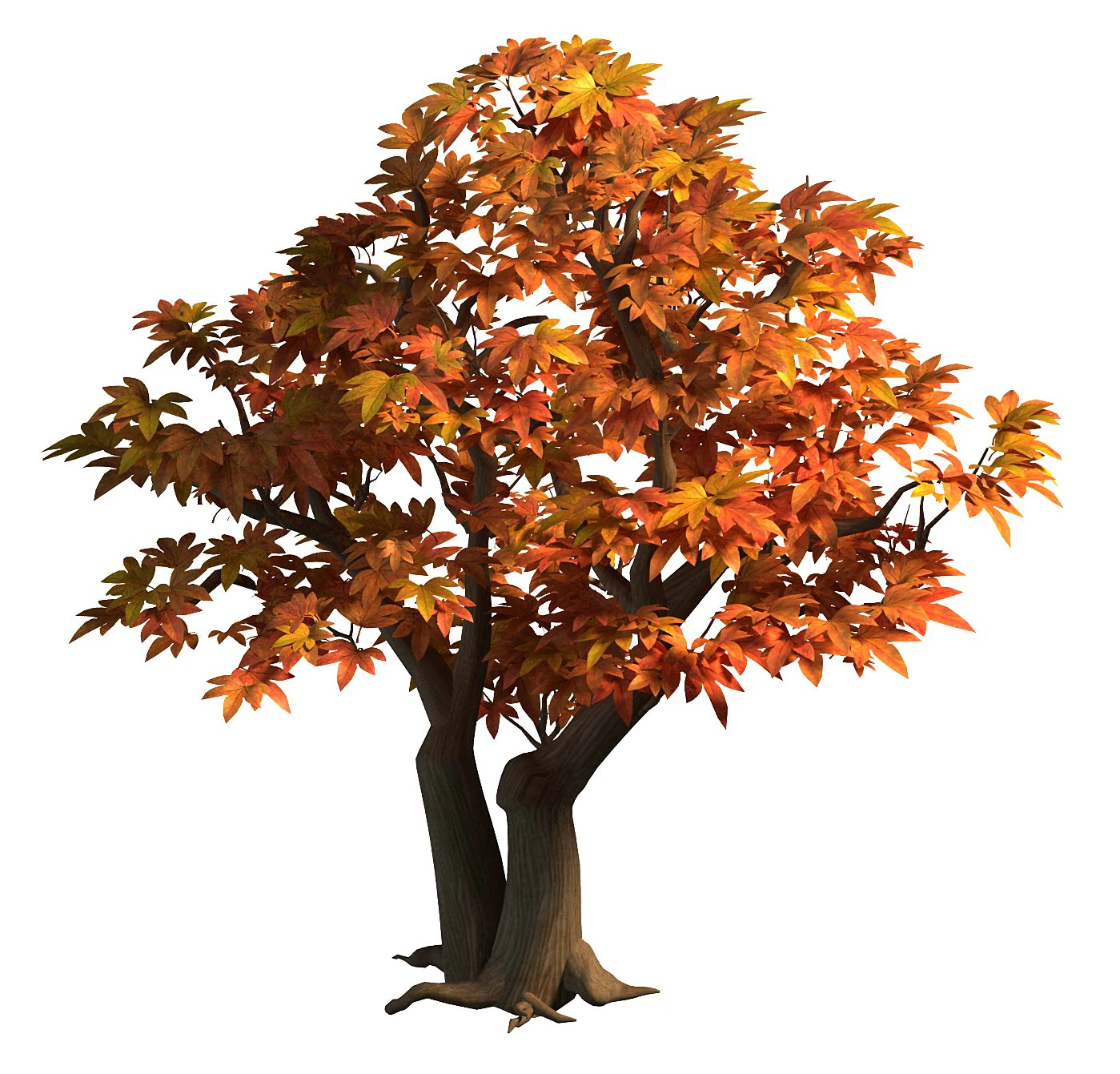 game model - maple 015 3D Model .c4d .max .obj .3ds .fbx .stl .blend 