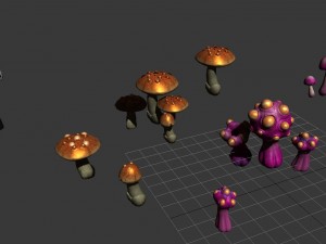 game - strange mushroom collection 3D Модель