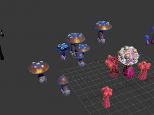 game - strange mushroom collection 3D Модель