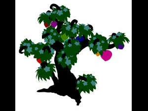 plant model - peach tree 271 3D Model