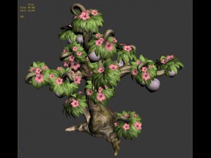 plant model - peach tree 271 3D मॉडल