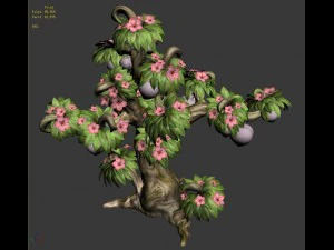 plant model - peach tree 271 3D Model