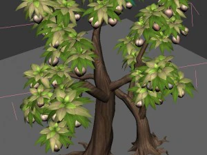 plant model - peach tree 272 3D Model