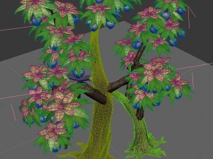 plant model - peach tree 272 3D Model