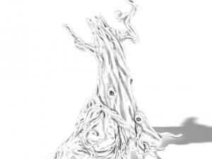 zhongnanshan - beautiful personality tree root 02 3D 모델