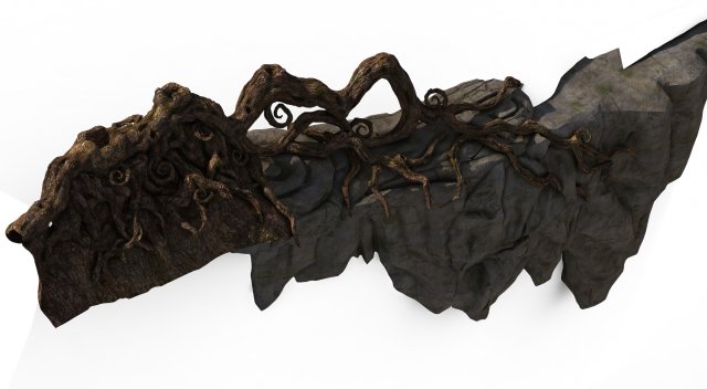 zhongnanshan - beautiful personality tree root 03 3D Model .c4d .max .obj .3ds .fbx .stl .blend 