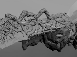 zhongnanshan - beautiful personality tree root 03 3D Model