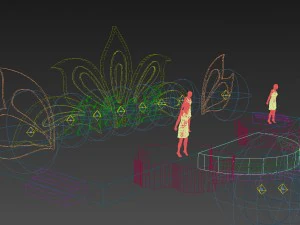 3ds max 2014 stage concert 1 3D Model