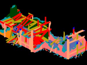 Burned houses 01 Modèle 3D