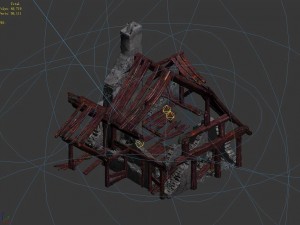 burned houses 02 Modelo 3D
