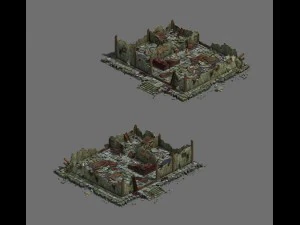 city - architecture - ruins 01 3D Model