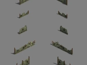 city - architecture - ruins 01 3D Model
