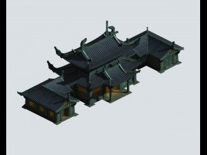 underground palace - si san gong 01 3D 모델