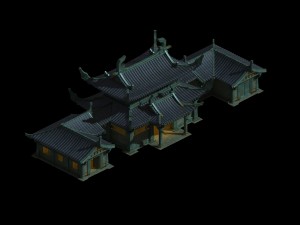 underground palace - si san gong 01 3D Модель