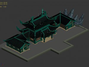 underground palace - si san gong 01 3D Модель
