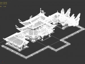underground palace - si san gong 01 3D Модель