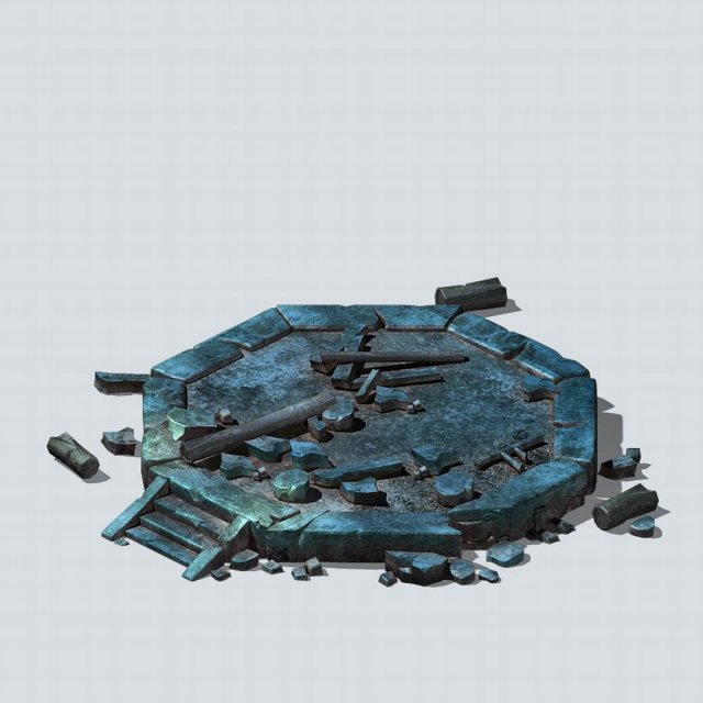 black river - building - ruin 01 Modello 3D .c4d .max .obj .3ds .fbx .stl .blend 