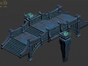 heihe - mountain - stone bridge 01 Modèle 3D