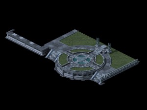 church hospital - church center platform 03 3D 모델