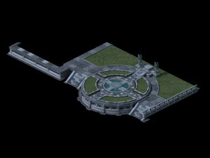 church hospital - church center platform 03 3D Model