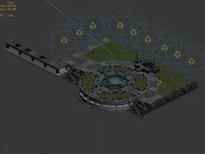 church hospital - church center platform 03 3D Model