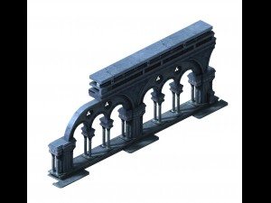 church hospital - church pillar 01 3D मॉडल