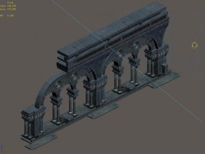 church hospital - church pillar 01 3D Модель