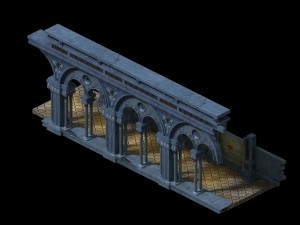 church hospital - church pillar 02 3D मॉडल