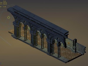 church hospital - church pillar 02 3D मॉडल