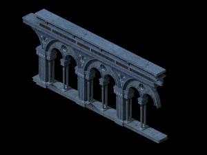 church hospital - church pillar 03 3D Model