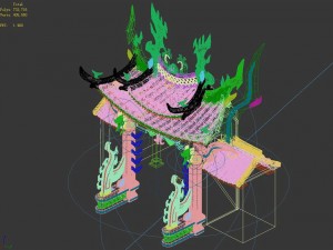 magic palace - the front of the house 01 Model 3D