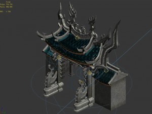 magic palace - the front of the house 01 Model 3D