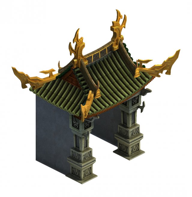 magic palace - the front of the house 02 Modello 3D .c4d .max .obj .3ds .fbx .stl .blend