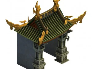 magic palace - the front of the house 02 3D Model