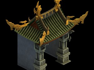 magic palace - the front of the house 02 Modello 3D