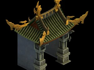 magic palace - the front of the house 02 3D Model