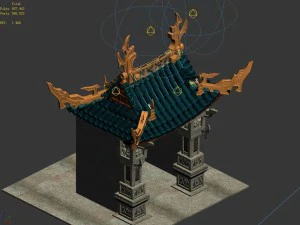 magic palace - the front of the house 02 3D Model